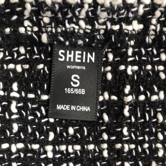 B&W Tweed Front Zip Skirt - Picture 9 of 11